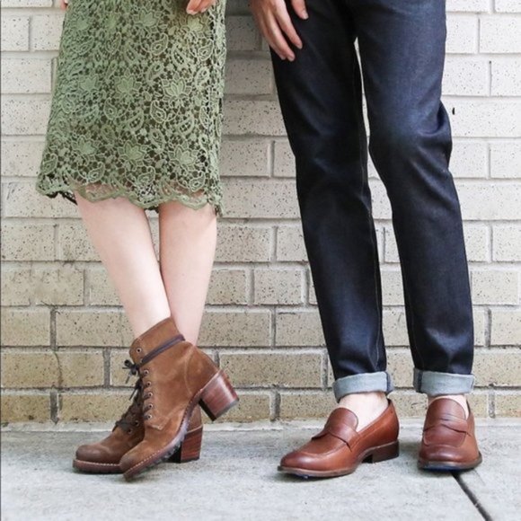 $399 Frye Sabrina 6G Lace Up Tan Leather Lace up Combat Chunky Heel Ankle Bootie - Picture 4 of 15